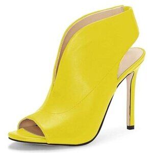 YDN Women's Chic Slingback Peep Toe Stiletto High Heel Sandals Ankle Boots